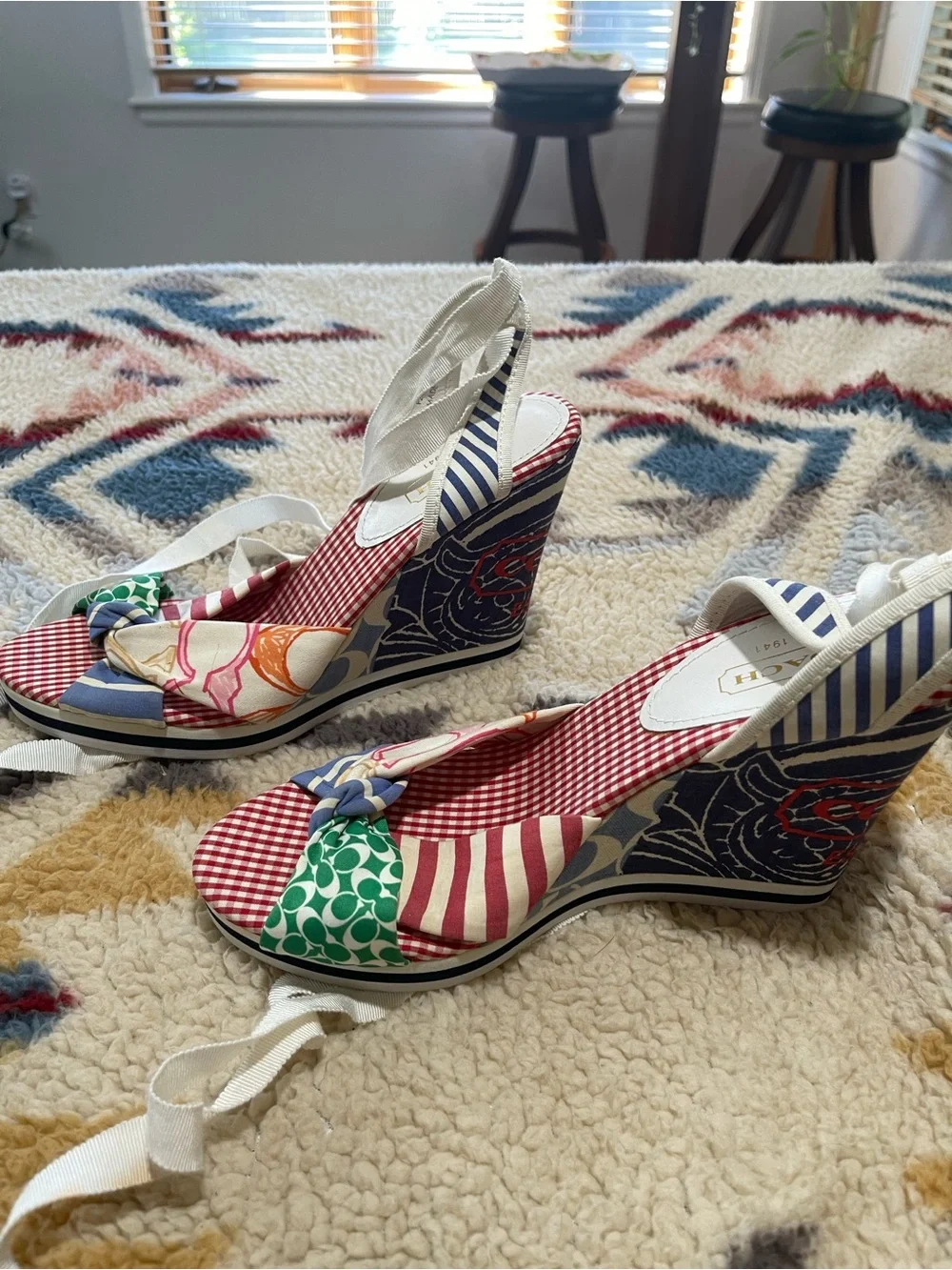 Coach Tammie Patchwork Wedge Sandals | Women’s Size 8 | NEVER WORN 🌸